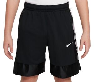 Nike Boy's Elite 23 Stripe Basketball Shorts BLACK M