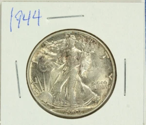 1944 Walking Half Dollar : Extra Fine + XF + - Picture 1 of 2