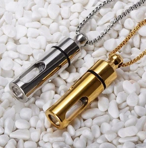 Jewelry Urn Necklace Urn Cremation Urn Pendant,Stainless Steel Pendant Urn - Picture 1 of 5