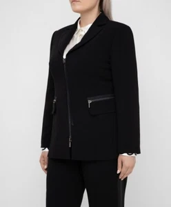 MARINA RINALDI, Cady Jacket in Black, Size 29 MR, 20W US, 50 DE, 58 IT - Picture 1 of 14