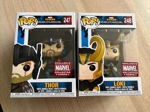 Thor Ragnarok THOR +LOKI Collector Corps EXCLUSIVE FUNKO POP VINYL FIGURE NEW - Picture 1 of 4