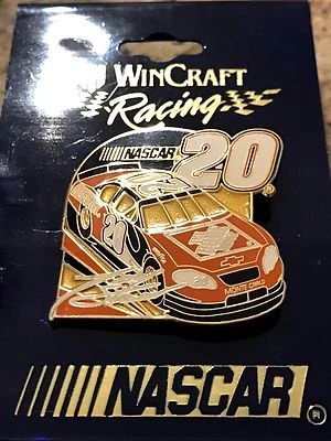 TONY STEWART #20 THE HOME DEPOT RACING NASCAR TEAM PIN +RACE USED SHEET METAL - Image 1 of 4