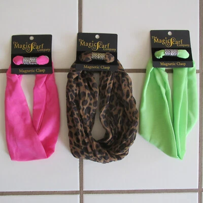 NUEVO CON ETIQUETAS LOTE DE 3 bufandas infinitas para mujer con cierre magnético MAGIC SCARF CO Foto 1 de 4