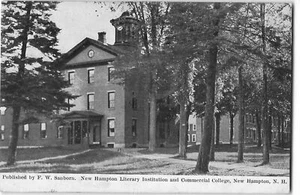 New Hampton NH Literary and Commercial College - 1910 Postcard - Picture 1 of 2
