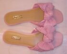 PRIMARK ATMOSPHERE PINK FAUX LEATHER BOW FLIPFLOPS FLAT SANDALS SIZE 6 EU 39 