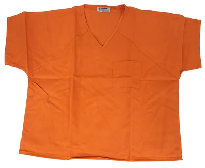 New Bob Barker Prison Jail Inmate Orange Shirts Size 3XL Halloween Costumes - Image 1 of 3