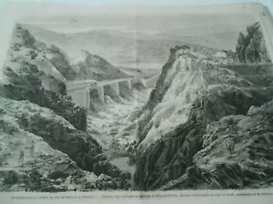 Gravure 1866 - Espagne Inauguration du chemin de fer de séville à Cordoue - Foto 1 di 1