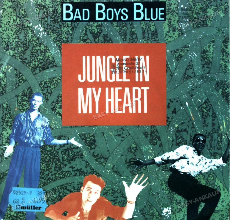 Bad Boys Blue - Jungle In My Heart 7in 1991 (VG/VG) . Foto 1 de 1