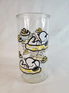 Vintage Promotional Jelly Jar Glass Snoopy and Woodstock Drinking Glass - Imagen 1 de 10