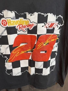 Vintage NASCAR Shirt Medium Black Ernie Irvan Havoline Racing #28  90s Tank - Picture 1 of 6