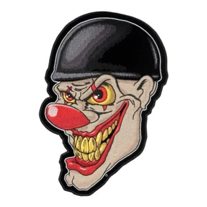 Parche para motociclista Crazy Face payaso, parches traseros grandes - Imagen 1 de 3