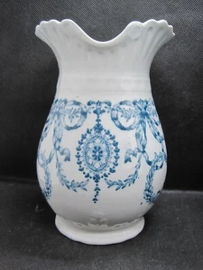 Antique Dudson, Wilcox and Till Gloria Double Spout Bedside Pitcher, Blue Ribbon - Picture 1 of 6