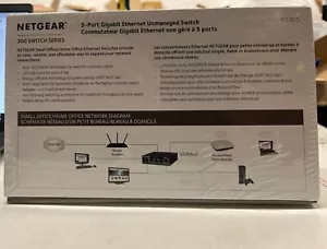 5 PORT NET GEAR GS305 GIGABIT ETHERNET SWITCH - Picture 1 of 3