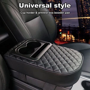 Armrest Cushion Cover Pad Cup Card Holder Car Center Console Box Comfortable Mat - Picture 1 of 12