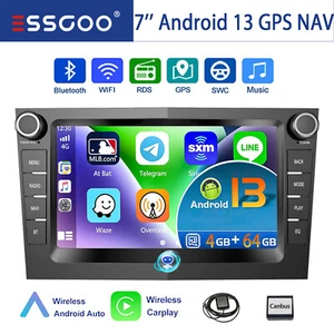 4+64G Android 14 Autoradio GPS Navi RDS Für Opel Zafira B Corsa D Astra H Vivaro - Bild 1 von 15