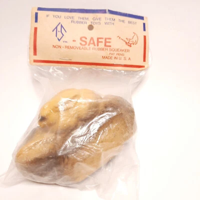 Vintage 1977 Rabbit Bunny Squeaky Dog Toy T&S Plastics MFG Plainfield NJ - Image 1 of 4