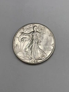 1944 D Liberty Walking Half AU/UNC - Bild 1 von 2