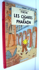 TINTIN HERGÉ "LES CIGARES DU PHARAON" DOS B 29 1960 BON ÉTAT - Imagen 1 de 10