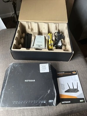 NETGEAR Nighthawk DST AC1900 DST Black Wi-Fi Router & DST Adapter - Image 1 of 4