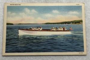 Motor Boating Postcard (M1) - Picture 1 of 2