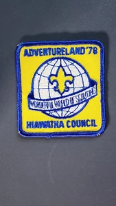 Boy Scouts BSA 1978 Adventureland Patch Hiawatha Council NEW - Bild 1 von 2