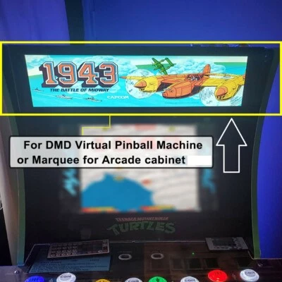 x1 Marquee Monitor Arcade Virtual Pinball DMD MAME Raspberry popper  Screen - Image 1 of 4