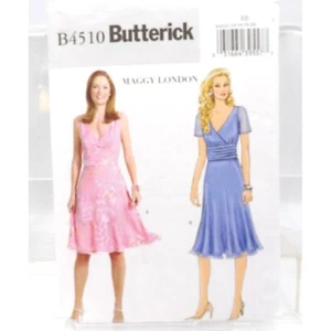 Patrón Butterick #B4510 Maggy London Diseño Vestido Patrón Tallas 14-20 ©2005 Unc - Imagen 1 de 2