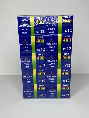 Mitsubishi Color Film MX-III iso 400 Color Print Film 35mm Expired Pack Of 10 - Image 1 of 4
