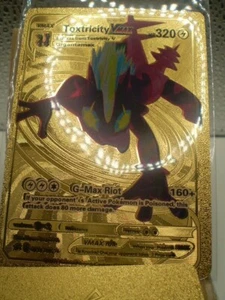 Toxtricity VMAX HP320 Pokémon lámina de oro 🙂 Fan Art 🙂 Tarjeta 071/192 - Imagen 1 de 1