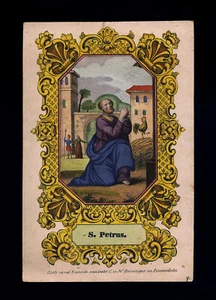 heiliger gravur 1800 benziger dip. handarbeit S.PIETRO AP. - Bild 1 von 1