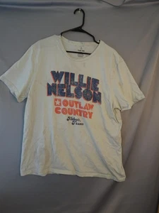 Willie Nelson Outlaw Country Shirt Mens XL White Wrangler Texas Band Tee 2024 - Picture 1 of 15