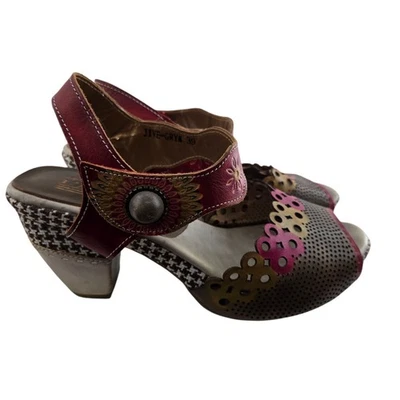 L'Artiste Spring Step Jive Sandals Womens 8.5 39 Cottagecore Bohemian Coquette - Image 1 of 4