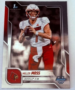 2025 Bowman U Chrome Football Miller Moss #141 1st Bowman Louisville Cardinals - Bild 1 von 2