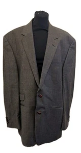 Vintage Jaeger Green Check 100% Wool Jacket,  Elbow Pads UK 46L, EU 56, US 46. - Picture 1 of 13