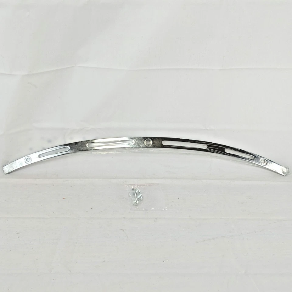 2x Para Harley Davidson Touring Electra Glide FLHX Cromo Ala de Murciélago Parabrisas Borde Foto 1 de 4