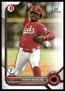 2022 Bowman Draft 1st Edition #BD-140 Kenya Huggins Cincinnati Reds Baseball - Picture 1 of 2