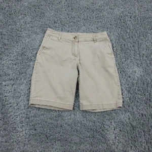 Tommy Bahama Shorts Womens 6 Tan Khaki Bermuda Casual Stretch Summer Comfort - Picture 1 of 15