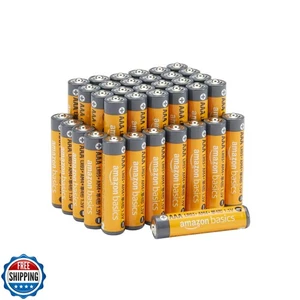 Amazon Basics AAA Alkaline High-Performance Batteries, 1.5 Volt, 10-Year Shel - Picture 1 of 3