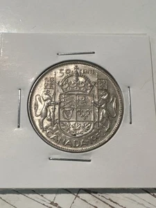 1952 Canada 50 Cents – George VI Half Dollar - Picture 1 of 2