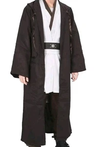  Herren Star Wars Jedi Ritter Cosplay Obi-Wan Kenobi Anakin braun NUR MANTEL - Bild 1 von 5