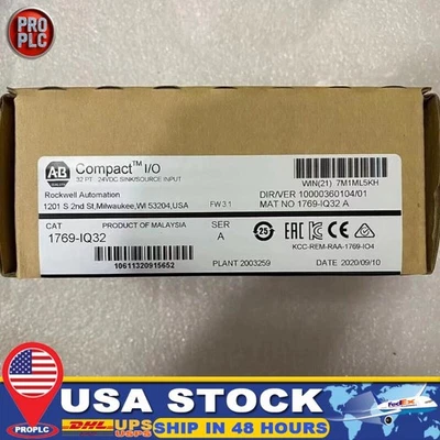 New Sealed AB 1769-IQ32  CompactLogix 24V DC Input Module 1769IQ32 - Image 1 of 4