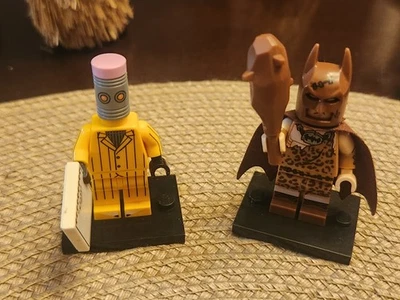 Lego 71037 Lego Batman Película Borrador y Hombre de las Cavernas Batman Lote de 2 Raro Foto 1 de 4