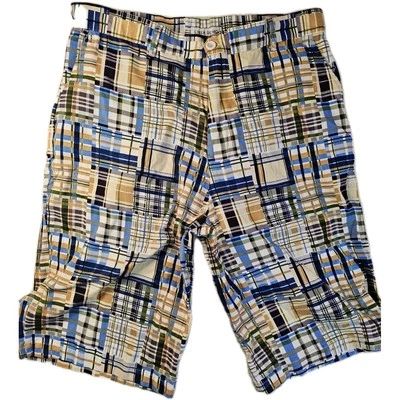 Pantalones Cortos Linea Uomo Para Hombres Patchwork Multicolor A Cuadros Talla 38 Algodón Nuevos Foto 1 de 4
