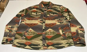 American Eagle Outfitters Western Aztekenmuster gefütterte Hemdjacke Herren Gr. XL - Bild 1 von 9