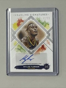2023-24 Topps Motif Myles Turner Headline Signatures automático/99 - Imagen 1 de 2