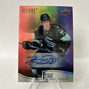 KOLE LIND RC AUTO 21-22 UD ALLURE FULL RAINBOW # R-32 ROOKIE AUTOGRAPH 2021-22 - Picture 1 of 2