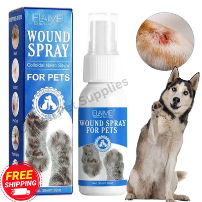 Pet Wound Spray Promote Healing Itch Relief Hot Spot Treatment for Dogs & Cats - Image 1 of 4