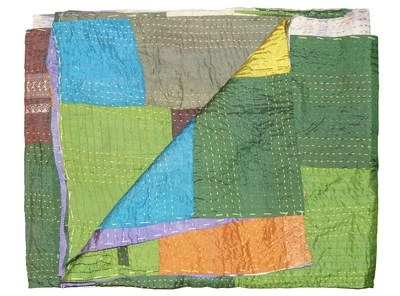 Taj Hotel Kantha Silk Blend Throw | Multi11 | 50"x70" Foto 1 de 3