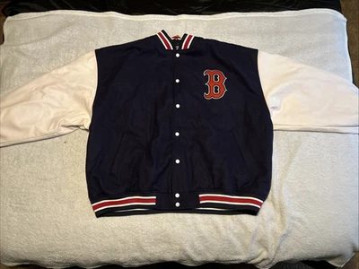 Boston Red Sox MLB Baseball Varsity Jacket Size 4X Majestic New Old Stocl - Image 1 of 4