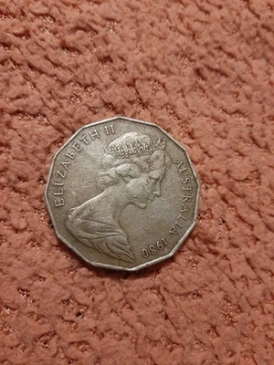 Elizabeth2 1980Australia $50 piece in Excellent Condition with Kangaroos on the  - Image 1 of 2